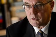 UCI president Pat McQuaid answers questions during an interview with AFP on December 13, 2012